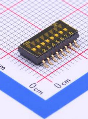 DSHP08TSGET 8位 1.27间距 SMD-16P,5.4x11.7mm 拨码开关