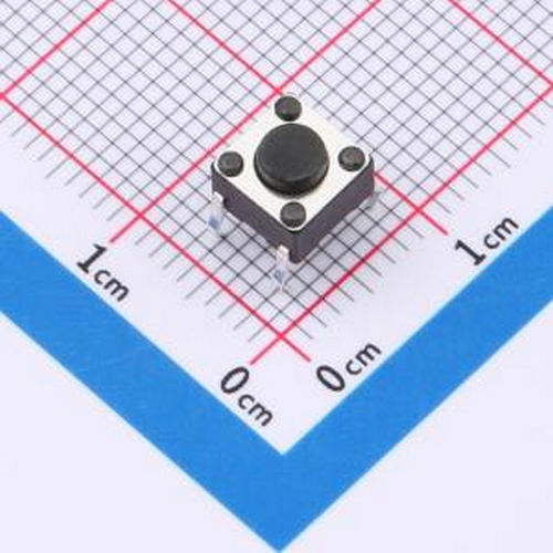 TS013-CBW1EH4.5 6*6*4.5mm 直插 180GF 轻触开关 插件-4P,6x6mm