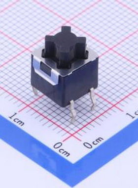 SKPFACA010 9*8*10mm 直插 轻触开关 插件 轻触开关