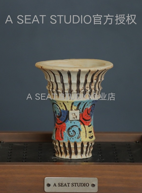 A SEAT STUDIO泰国进口彩色拼色收腰块根绿植手工花盆