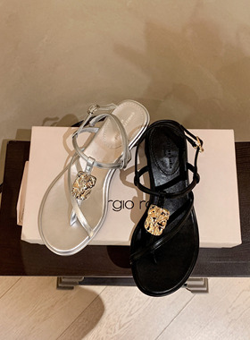 【呼呼推荐】交叉细带厚底粗跟法式气质绝美凉鞋女夏季配裙子