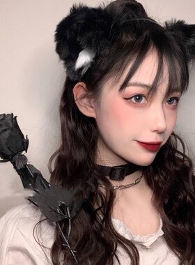 女孩ins动漫拍照道具猫耳朵发箍