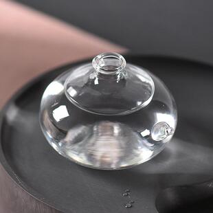 明镜水滴玻璃制透明砚滴砚台磨墨用水滴文房毛笔储水文房四宝用