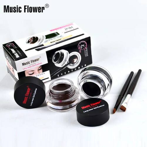 2In1 Brown + Black Eyeliner Gel Make Up Water-proof Eye