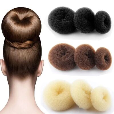 3Colors Hair Bun Donut Hair Accessories Foam Sponge Hair Cli