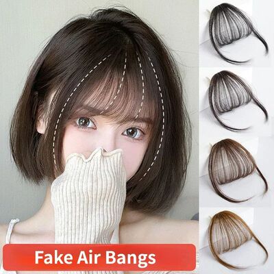 Fake Air Bangs Hair Clip-In Extension Synthetic Fake Fringe