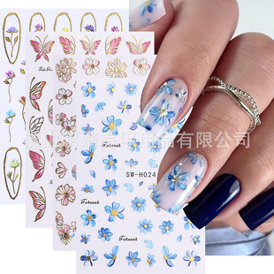 Flower Stickers Phnom Penh Flowers Spring And Summer Butterf
