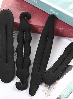 4pcs/set Magic Foam Sponge Clip Bun Curler Braider Hairstyle
