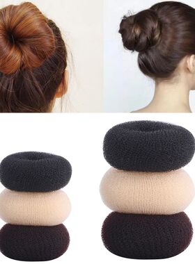 3Colors Fashion Elegant Hair Bun Donut Foam Sponge Easy Big