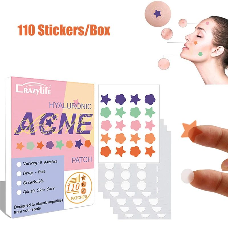 110Pcs Invisible Acne Removal Pimple Patch Beauty Tools Trea