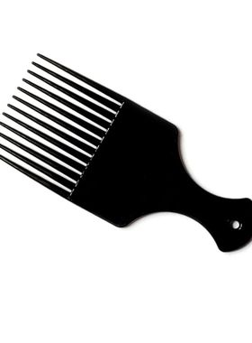 Barber Hair Styling Afro Comb Plastic Handle Metal Tooth Hai