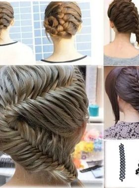 Women Hair Braiding Tool Braider Roller Hook With Magic Hair