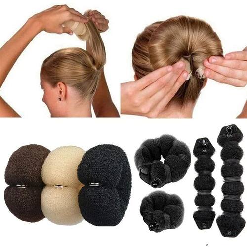 Hair Bun Maker Donut Magic Foam Sponge 3 Styles Hair Styling