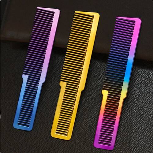 Electroplated Clipper Comb 3 Colors Barber Comb Stylist Styl