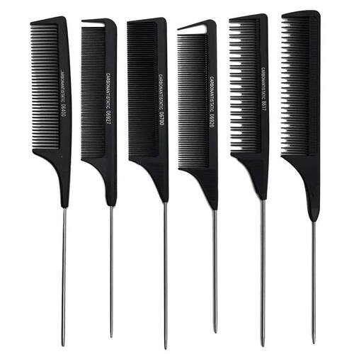 New Black Rat Tail Hair Comb Barber Salon Hair Cut Comb Stai