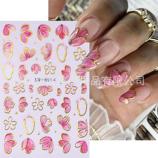 Flower Stickers Spring Phnom Penh Flowers Pink Cherry Blosso