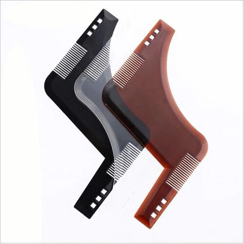 Premium Beard Shaping Tool with Inbuilt Comb for Perfect Lin