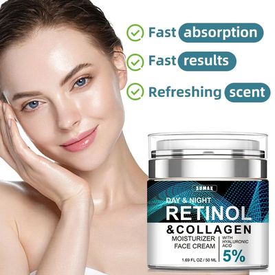 Retinol Collagen Face Cream 50ml Moisturizer with Hyaluronic