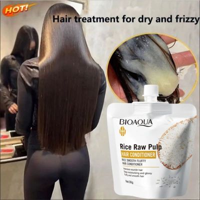 Rice Hair Mask 5 Seconds Soft Smooth Keratin Care Natural Re