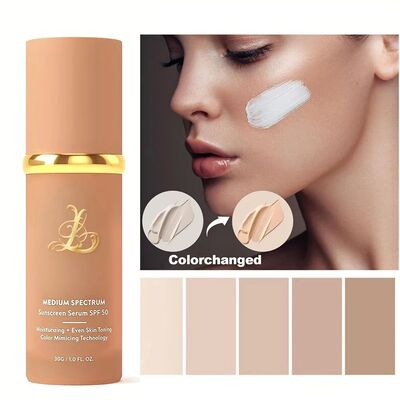 Four-in-one color-changing liquid foundation,with SPF50+ lon