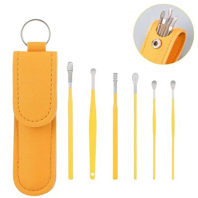 6Pcs/set Ear cleaner Wax Pickers Stainless Steel Ear pick cl