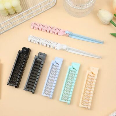Hair Styling Folding Pocket Combs Hair Cutting Brush Hair Br