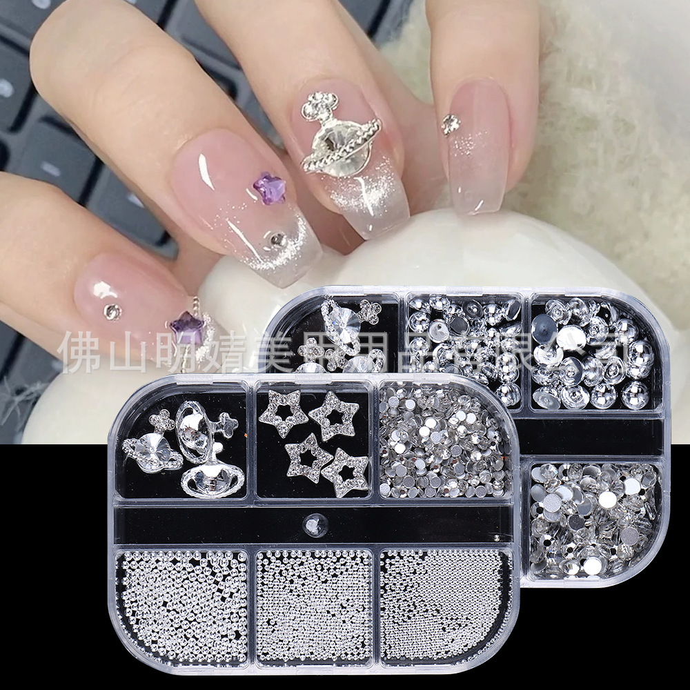 Flash Saturn Diamond Manicure Empress Dowager Metal Steel Be