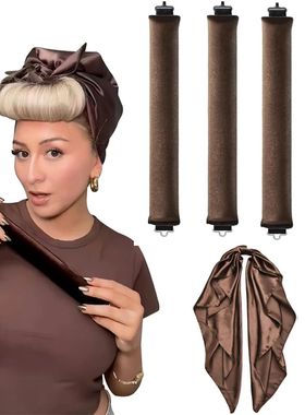 Heatless Hair Curler No Heat Hair Rollers Curling Rod Headba