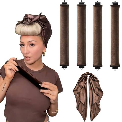 Heatless Hair Curler No Heat Hair Rollers Curling Rod Headba