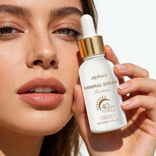 SPF 40 Sunscreen Liquid Foundation Isolation Cream Correct S