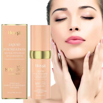Liquid Face Foundation Spf 50 Temperature Change High Covera