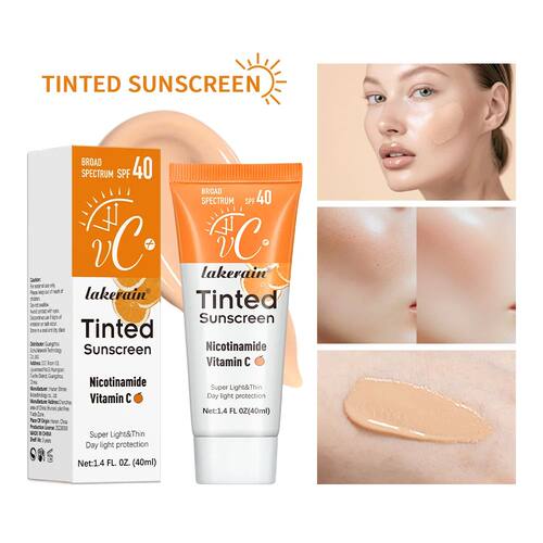 Vitamin C Sunscreen Foundation Vitamin E moisturizing whiten