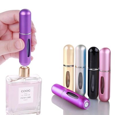 8ml/5ml Portable Mini Refillable Perfume Bottle With Spray