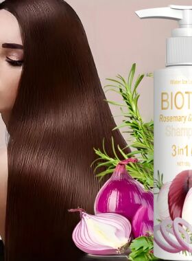 Biotin Rosemary Onion Shampoo 72-Hour Oil Control Soft and S