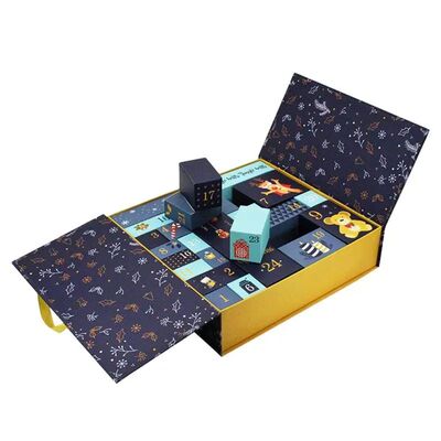Christmas Advent Calendar Gift Box 24 Grids Countdown Calend