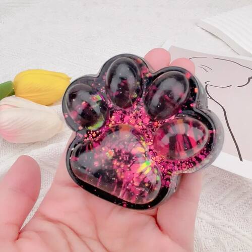 1PC Dark Starry Sky Cat Claw Squishy Fidget Toys Soft Cute C
