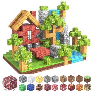 10-300pcs Magnetic Building Blocks Magnet Cube Construction
