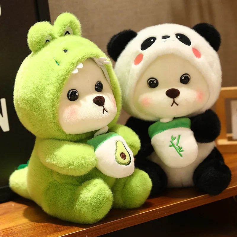 26cm Kawaii Crocodile Pig Panda Plush Toy Soft Stuffed Bear