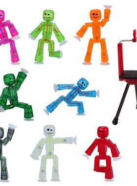 Suction Cup Stickbot Sucker Sticky Robot Toys Collectable Ac