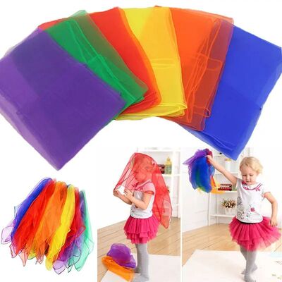6 Colors Practical Gymnastics Scarves For Outdoor Game Toys