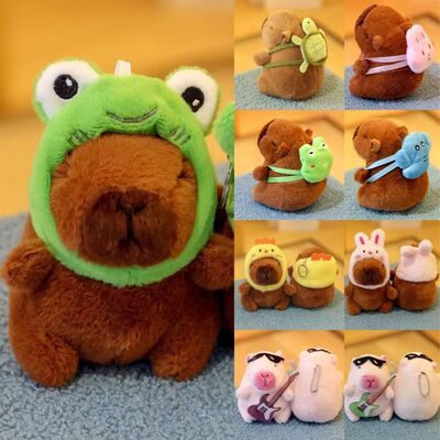 Kawaii Multicolor Capybara Doll Kapibala 10-13cm Water Dolph