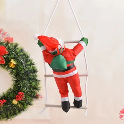 1PC 25cm Santa Claus Climbing Ladder Doll Christmas Decorati