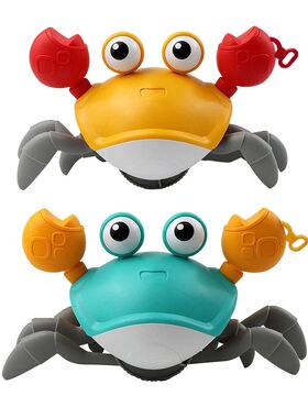 Baby Bath Tub Water Play Crab Toy Clockwork Portable Beach C