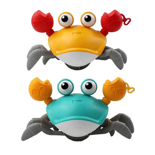 Baby Bath Tub Water Play Crab Toy Clockwork Portable Beach C