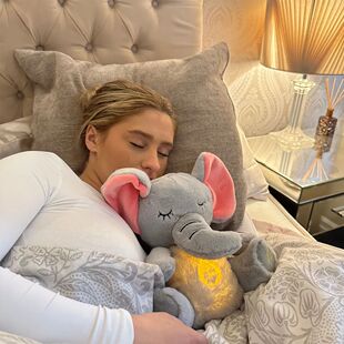 4 Modes Baby Breathing Soothing Elephant Plush Doll Toy Slee