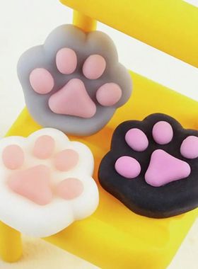 Mini TPR Cat Paw Squeeze Toy Cat Foot 3D Fidget Sensory Toy