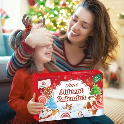 Kids Advent Calendar 24 Days DIY Slime Cake Halloween Christ