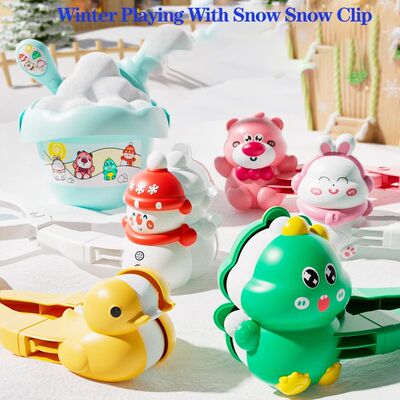 New Snowball Maker Clip For Kids Adult Snowflake animal Shap
