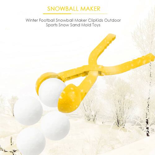 Snowball Clip Plastic 3D Small Round Shape Clip Kids Outdoor