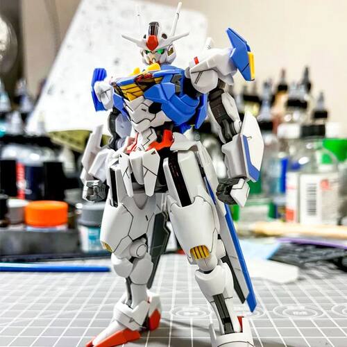 HG Wind Spirit 1/144 Unicorn Babatos Red Heretic Model Handm